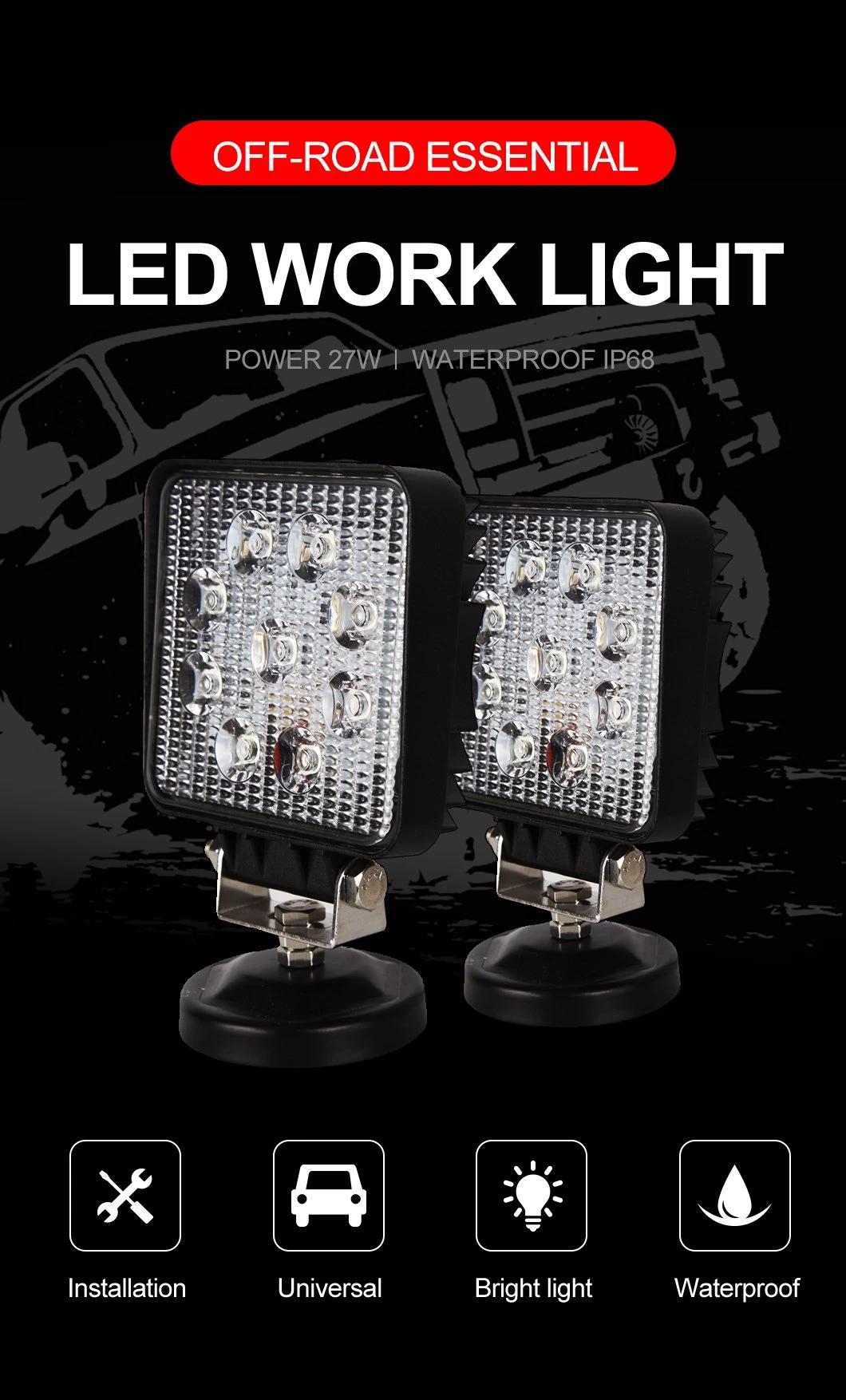 OEM ODM Customizationled Work Light Square Spot Flood LED Driving Work Lamp