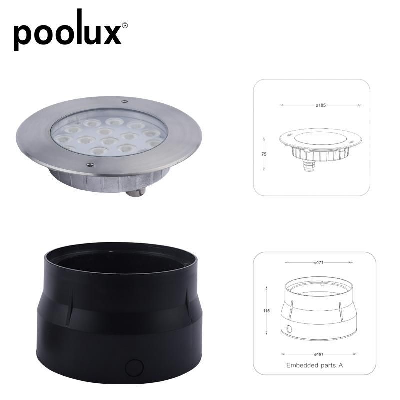 IP68 Recessed Pool Light 36watt 54watt 3in1 RGB Color Changing Underwater Swimming Pool Light