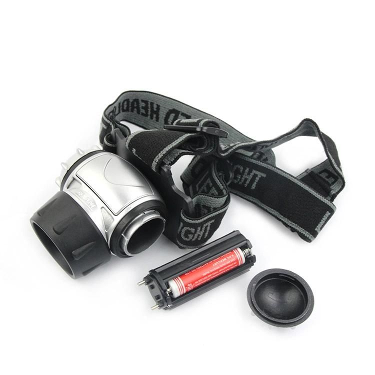Super Bright LED Head Lamp Camping Light Flashlight with USB Rechargeable Batteries and Adaptor for Hunting