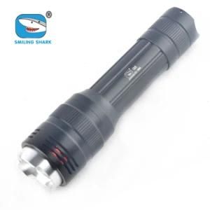 Multifunction Offensive LED Flashlight Rechargeable Zoom Torch