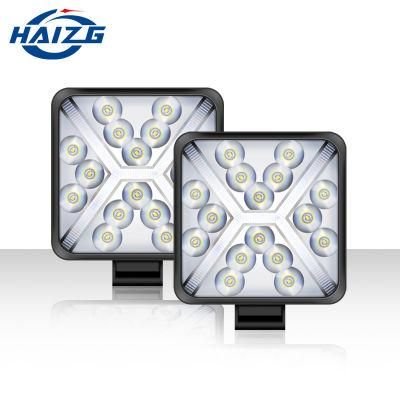 Haizg Factory Direct Supply 48W Dual Color LED Work Light for Truck Jeep UTV