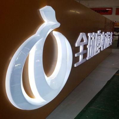 Electric Vehicle Advertising Display Billboard Acrylic Facelit Logo Letter Light Box Signs Board