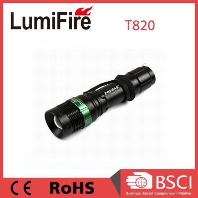 Aluminum 150lumens Powerful Zoomable Flashlight