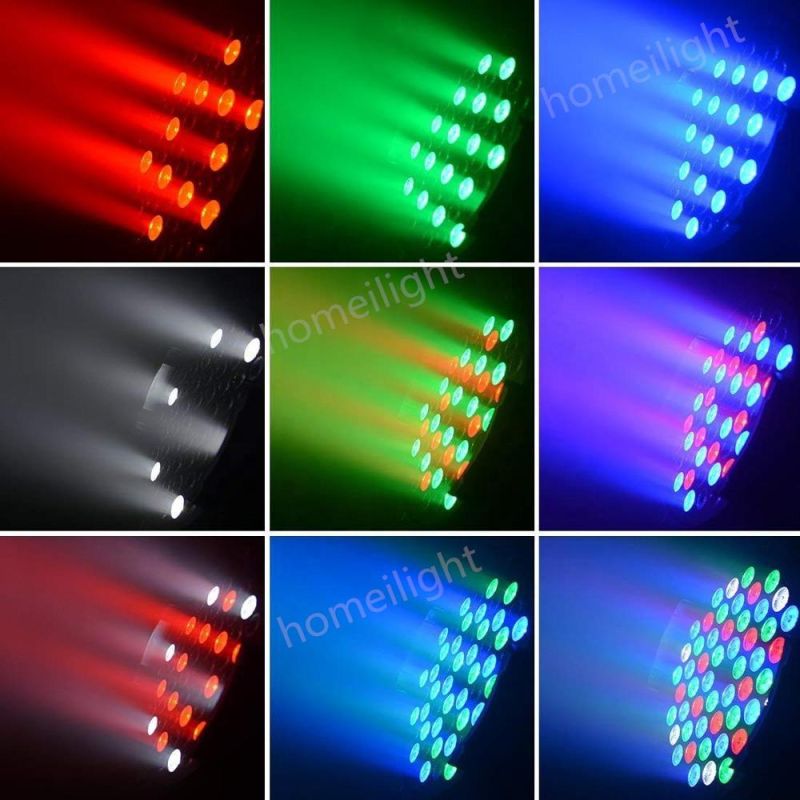 54PCS 3W RGBW PAR Can Mixing Stage Effect DJ Stage LED PAR Light