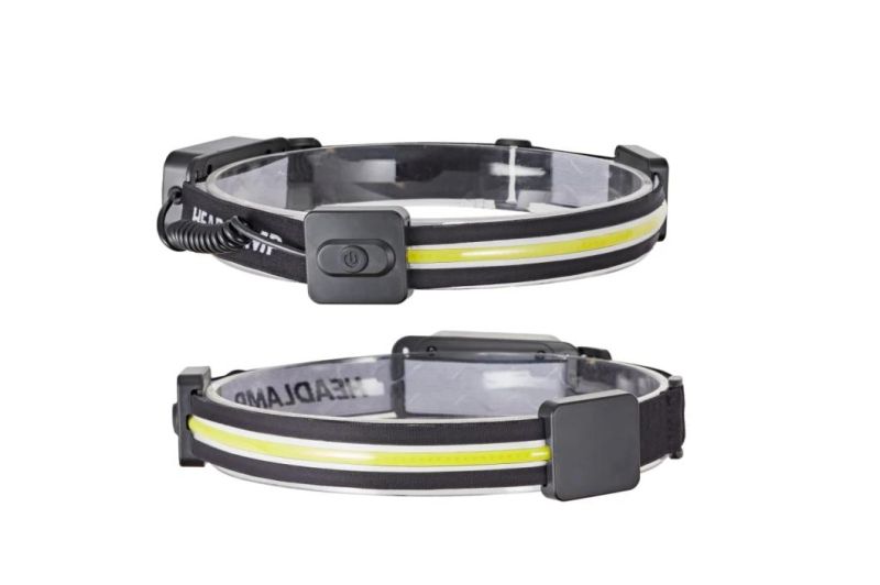 Tik Tok Hot Sale High-Stretch Headband COB Headlamp for Camping