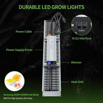 Premium High Efficacy 320W Grow Light 0-10V Dimming Full Spectrum LED Grow Lights for Indoor Plants