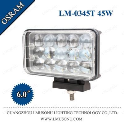 6 Inch 45W 4X4 Driving Lamp Offroad Tractor 4D LED Work Light
