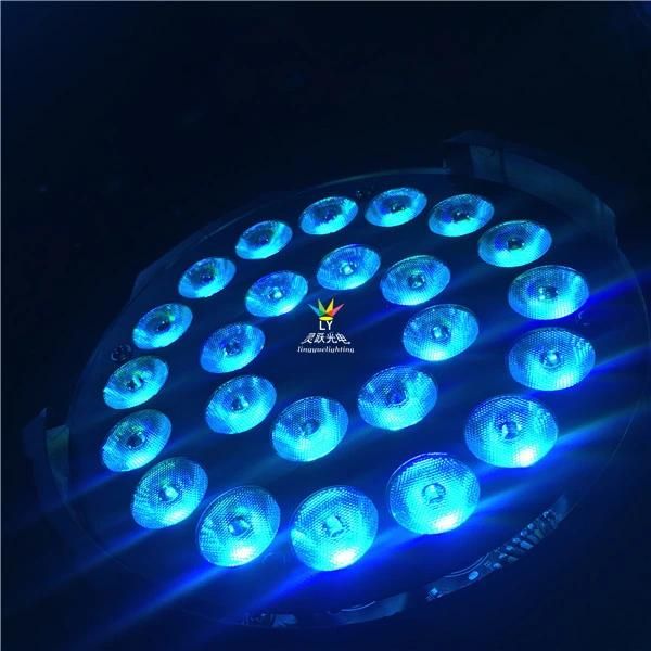 DMX 24PCS 18W 6in1 Rgbaw UV LED PAR 64 Light Disco Stage DJ Lighting