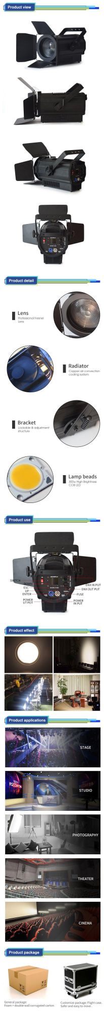 New LED 300W Spot Zomming Light