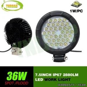7.5inch 36W IP67 CREE LED Work Light for Truck