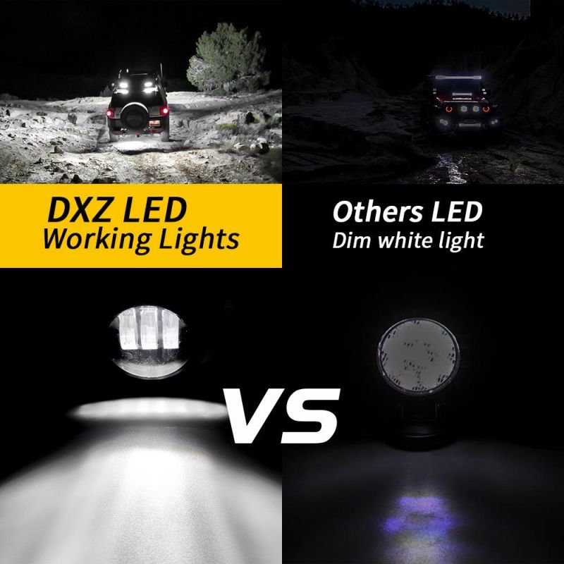 Dxz 12V 24V 3 Inch 30W LED Work Light Bar Pods Spot Combo Beam for Car Fog Light Motorcycle Tractors Driving Lights