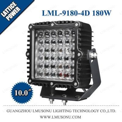 10.0 Inch 180W 4X4 Offroad Auxiliary 4D LED Driving Lamp Work for Auto Car Truck Boat