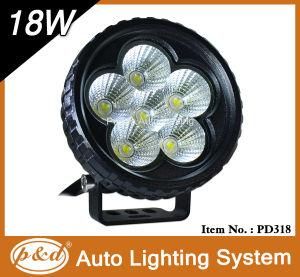 Mini 18W Round LED Work Light, Auxiliary LED Work Lamp (PD318)