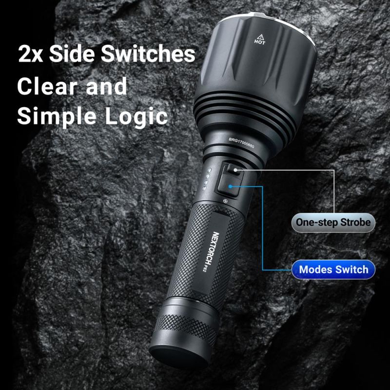 1100 Meter 1200 Lumen Ultra Long Range Tactical Flashlight Nextorch P82 Long Distance Police Tactical Torch
