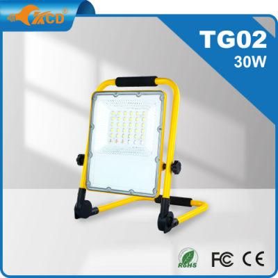 Spot Rechargeable LED Work Light Heavy Duty Tripod Portable 12V Fire Oval Stand up 2000 Lumen for Work Shop