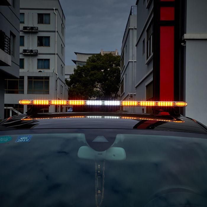 Senken Aluminum Alloy LED Warning Lightbar 396W SAE E-MARK for Police Car with Built in Speaker in Bracket