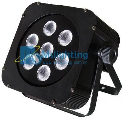 LED Plat PAR/Stage Light 7*10W RGBW 4in1 Multi-Color LED Wall Washer Light