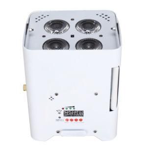 DJ Lighting 4PCS 18W LED RGBWA+UV Wireless Battery PAR Light