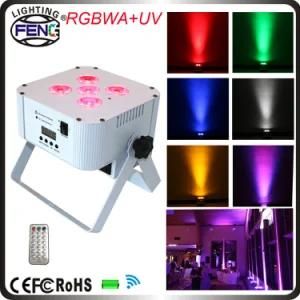 Wireless Battery Powered 5X5in1 RGBWA Stage LED Uplights