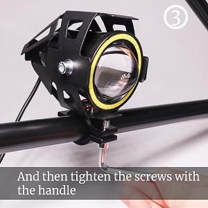 Super Bright U7 Motorcycle LED Headlight Halo Ring Spotlight Devil Angle Eye Fog Lamp Car Motorcycle Jeeps Mini Driving Lights