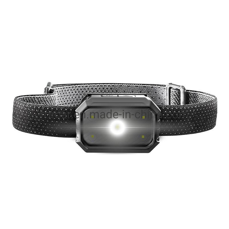 High Quality Mini Portable Camping Head Torch Lamp Rechargeable Waterproof Head Torch Light for Hunting Sensor Headlight Fishing COB LED Headlamp