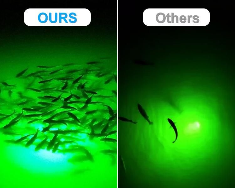 110V 220V 500W Green Light Attract Fish LED Underwater Fishing Light