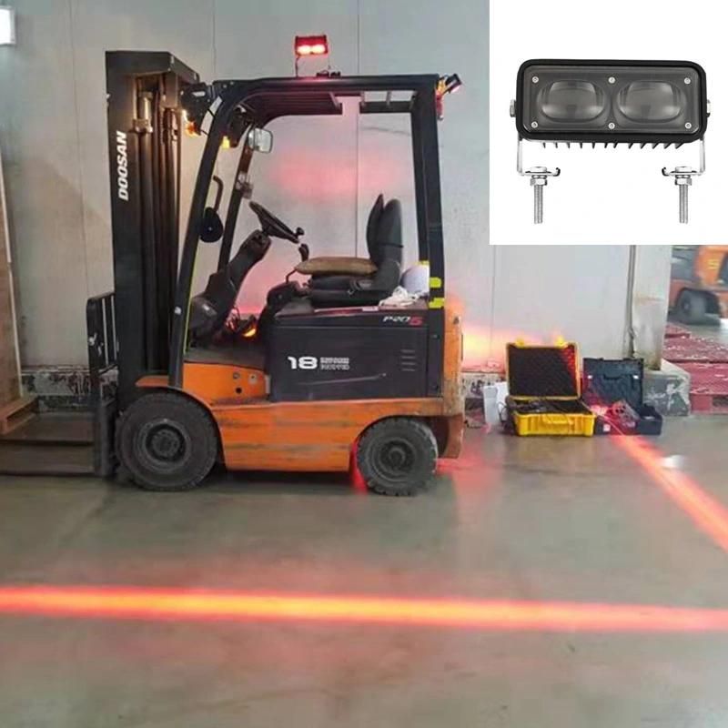 80V Osram Red LED Safety Forklift Work Lamp for Jumbo Forklift Truck Machine