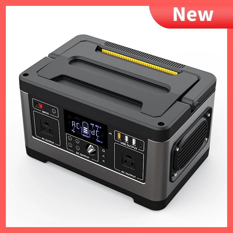 Solar Energy Inverter Portable Solar System Charging Station with AC/DC/220V/Type-C Output