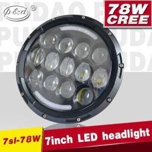 Truck Head 7inch Round 75W Hi/Low Beam H4 off Road Headlight (PD7SL-78)