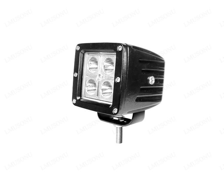 Square 40W LED Driving Working Light for Truck Offroad LED Work Auxiliary Light 3 Inch