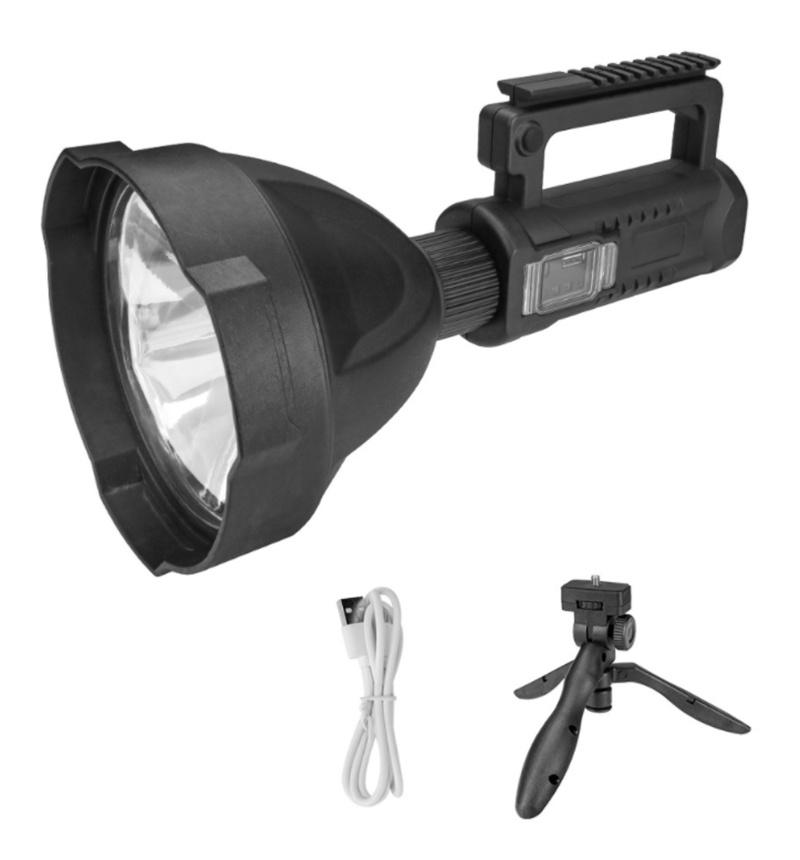 Wholesale Durable Portable Inspection Spotlight 10W Powerful Handheld Searchlight with Tripod Stand and Long Running Time P50 LED Flashlight