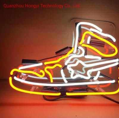 Drop Shipping Shop Neon Air Max Michael Jordan No1 Neon Lights Brand Custom Hypebest Shoe Big Sneakers Jordan Neon Sign