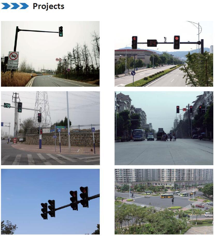 Pedestrian Crossing Traffic Lights with Three Colors Red Yellow Green