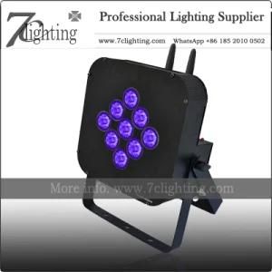 Battery Powered Wireless 9 LEDs Rgbwauv PAR Uplighting