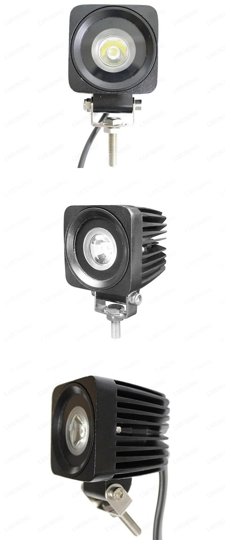12V/24V Truck Driving Lamp Spot/Flood Beam 2.6 Inch 10W LED Work Light EMC