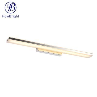 How Bright IP20 8W Modern Makeup LED Mirror Lights Stainless Steel Bathroom Mirror Light Wall Light