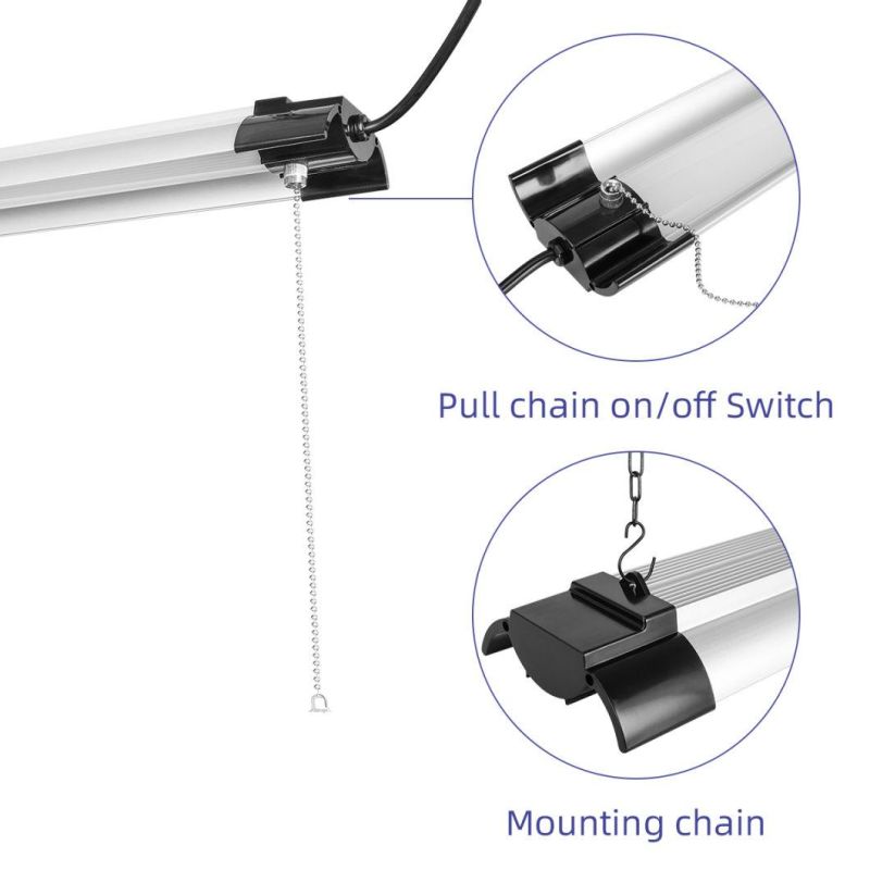 China Hot Sale 7000 Lumen 4000K Integrated LED White Linkable Commercial Shop Lighting Fixtures for Office, Warehose, Coffee Shop