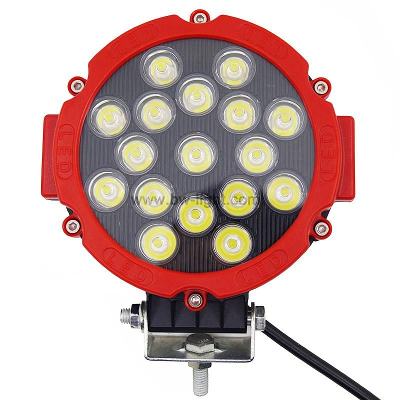 Round CREE LED Work Light, Flood Lamp off Road Driving Lighting for SUV Truck
