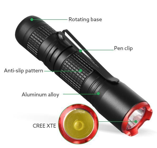Dry Battery LED Mini Pocket Flashlight