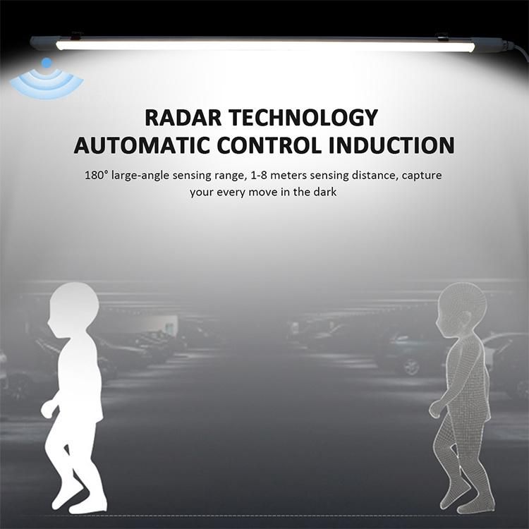 LED Moisture-Proof Light With Microwave Sensor For Warehouse Light
