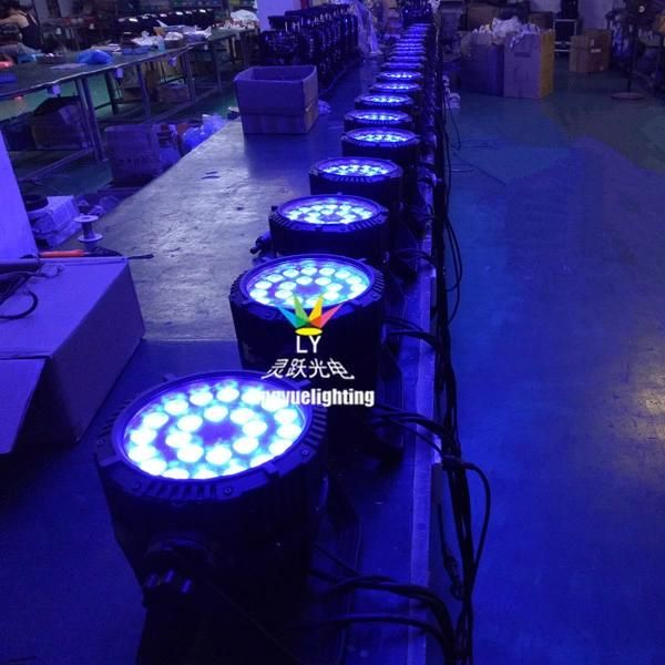 IP65 DMX Stage 24X18W Waterproof Outdoor LED PAR Can Light