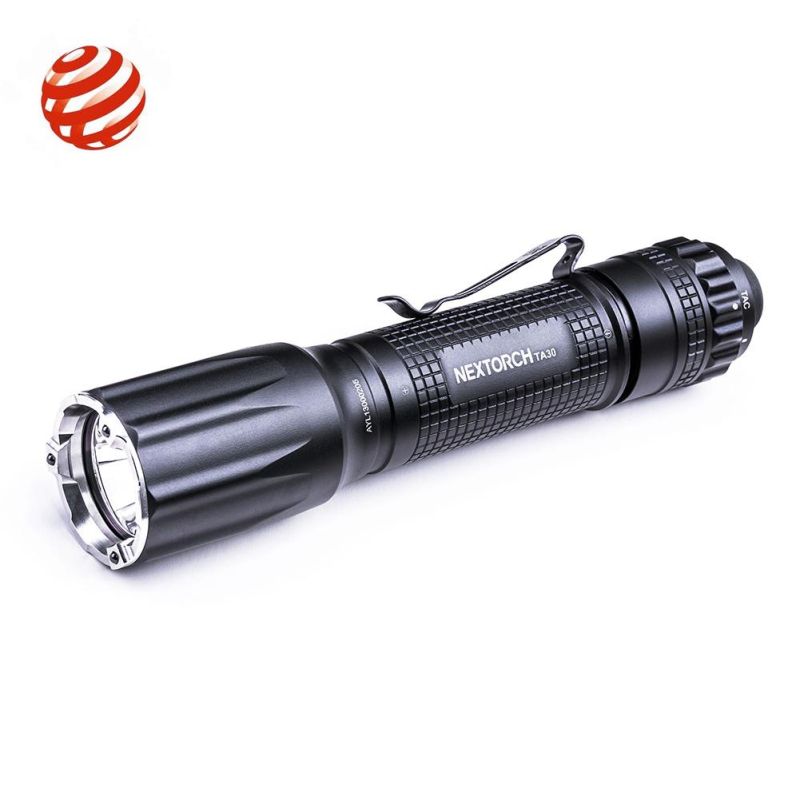 Ta30 Tactical Flashlight Nextorch LED Flashlight for Police Rechargeable Strobe Self Defense Tactical Torch