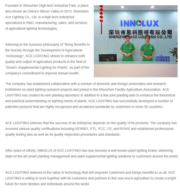 Innolux Indoor Farming Greenhouse LED Grow Light Full Spectrum 480W 640W 720W 800W 1000W LED Grow Light