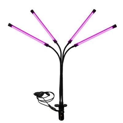 Family Grower Desk Light, LED Grow Lights 28W for Indoor Plants Growing, 4 Strip Heads with UL, RoHS