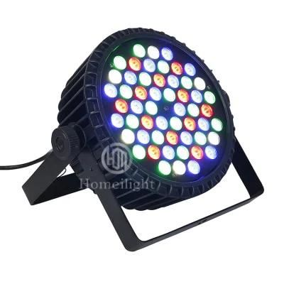 High Quality High Power Fans 54*3W RGBW 4 in 1 Flat PAR Light for Stage Light Decoration