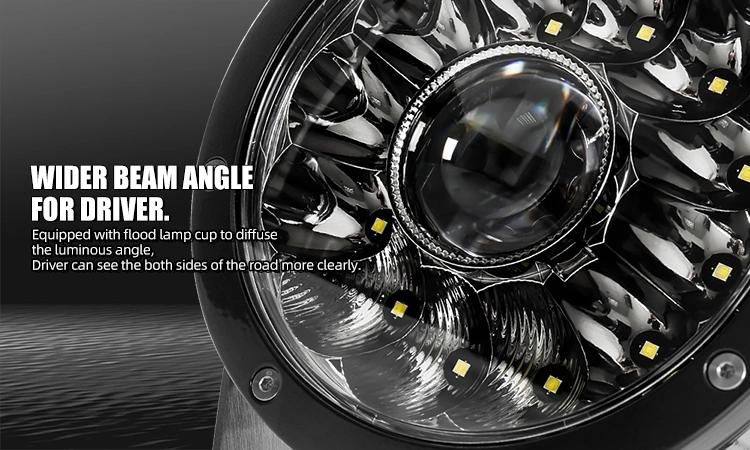 12V 24V Truck Offroad 4X4 Flood Spot Beam LED Spotlight 7′′ 9′′ Inch Round Laser LED Work Light