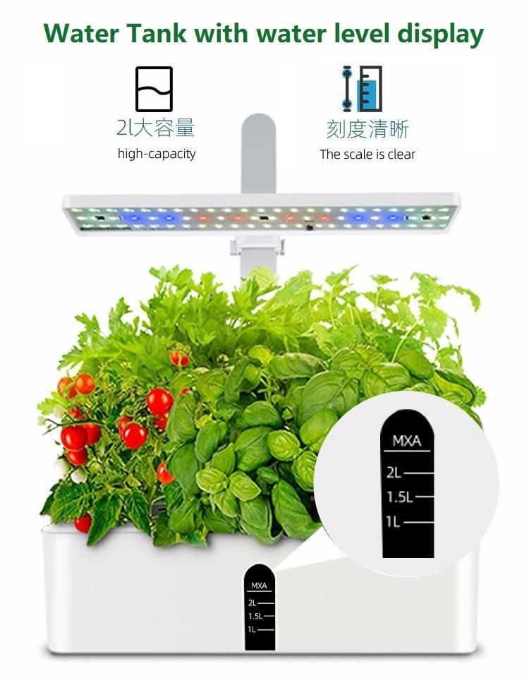 2021 New Design Big Smart Garden Indoor Outdoor Hydroponics Equipment Tomato Cucumber LED Light
