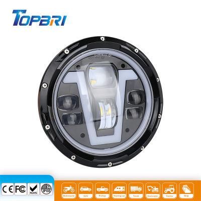 High Low Beam 7inch 12V Round 50W LED Work Driving Light for 4X4 Offroad Motorcycle