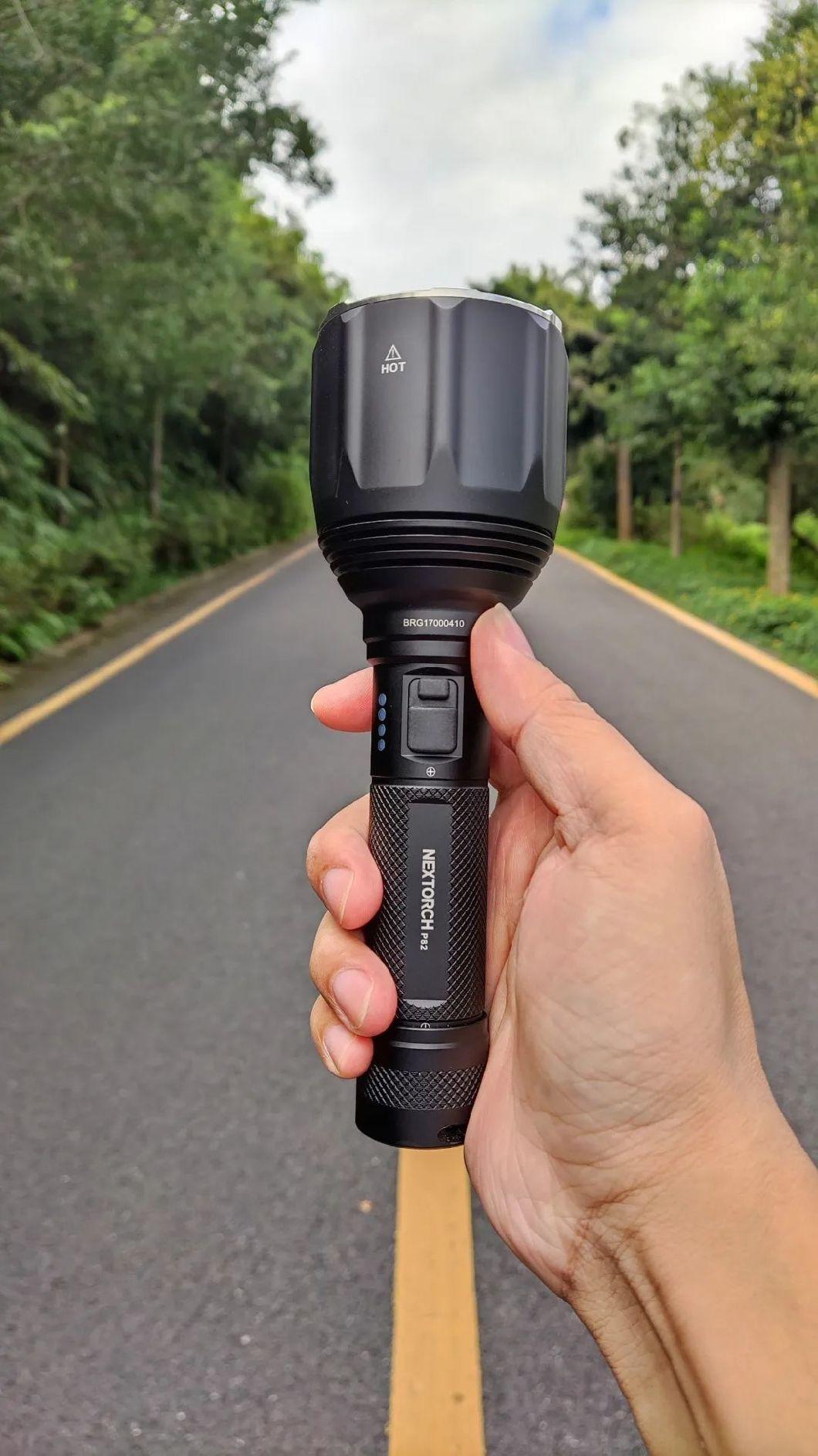 1100 Meter 1200 Lumen Ultra Long Range Tactical Flashlight Nextorch P82 Long Distance Police Tactical Torch
