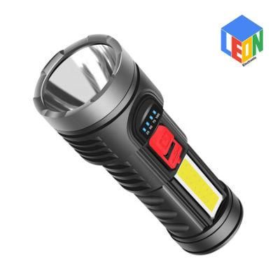 USB Rechargeable LED Outdoor Camping Searching and Work Flashlight